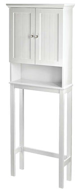 For Living Brookfield 2-Door Over-The-Toilet Spacesaver Bathroom Storage Cabinet, White