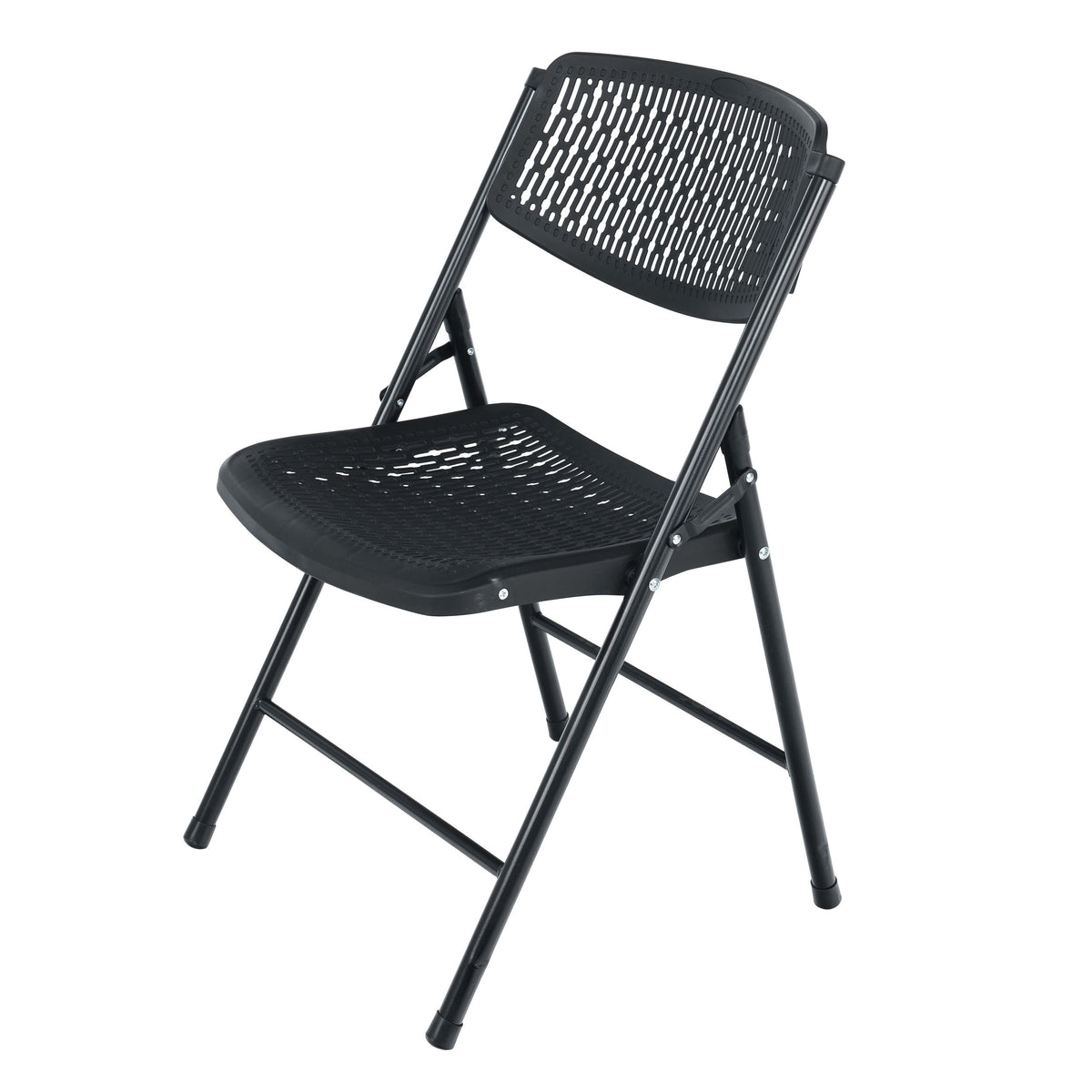 For Living Fabric Flex Chair, Compact & Portable, Black