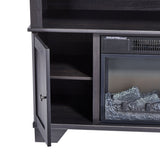 For Living Hamilton Electric Fireplace TV Stand, 44.5-in, 1500W, Brown Cappucino image 5