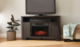For Living Hamilton Electric Fireplace TV Stand, 44.5-in, 1500W, Brown Cappucino image 8