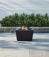 For Living Lyall Square Outdoor Wood Firepit, 20-in, Black image 6