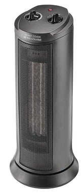 For Living Oscillating Tower Ceramic Space Heater withThermostat, 1500W, Black image 4