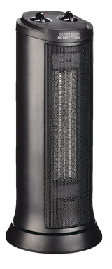 For Living Oscillating Tower Ceramic Space Heater withThermostat, 1500W, Black image 5