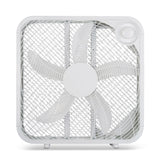 For Living Plastic 5-Blade Portable Box/Floor Fan, 2-Speed, White, 20-in image 2