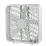 For Living Plastic 5-Blade Portable Box/Floor Fan, 2-Speed, White, 20-in image 5