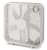 For Living Plastic 5-Blade Portable Box/Floor Fan, 2-Speed, White, 20-in image 6