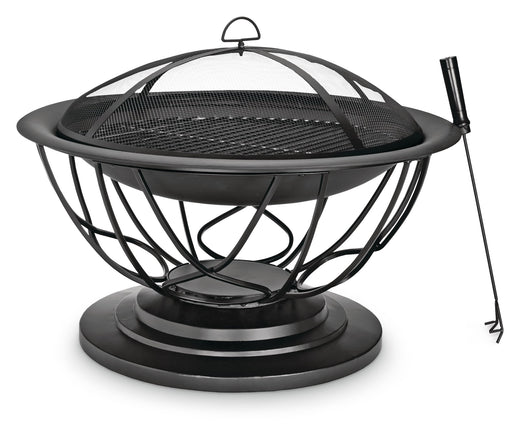 For Living Savona Round Wood-Burning Outdoor Fire Bowl/Fire Pit, 29.5 x 20-in