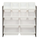 For Living Stain & Rust Resistant Sturdy 12-Bin Organizer, Grey image 3