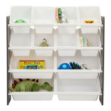 For Living Stain & Rust Resistant Sturdy 12-Bin Organizer, Grey image 4