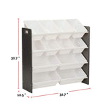 For Living Stain & Rust Resistant Sturdy 12-Bin Organizer, Grey image 6