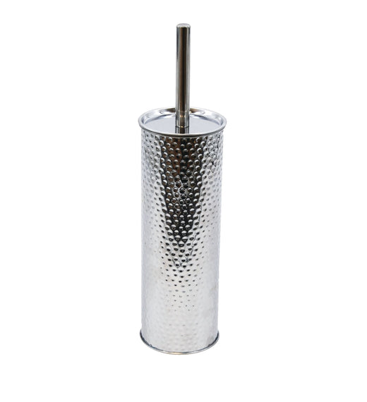 For Living Stainless Steel Compact Long Reach Toilet Brush, Hammered Finish