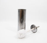 For Living Stainless Steel Compact Long Reach Toilet Brush, Hammered Finish image 2