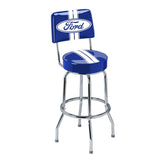 Ford Swivel Bar Stool with Backrest
