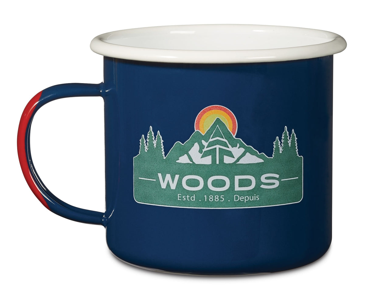 Forest Enamel Camping Mugs, Assorted Designs