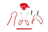 Fox Run Canning Specialty Set, 5-pc, Plastic, Red