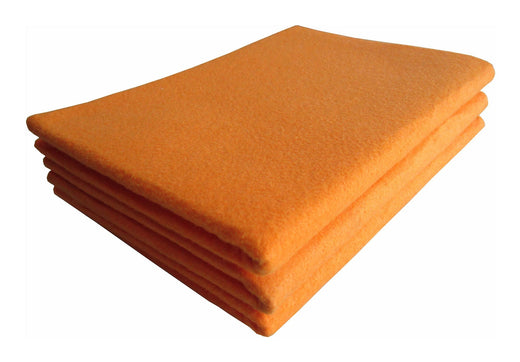 FRANK All-Purpose Machine Washable Synthetic Giant Shammy Towel, Orange, 3-pk