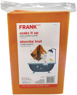 FRANK All-Purpose Machine Washable Synthetic Giant Shammy Towel, Orange, 3-pk image 2