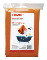 FRANK All-Purpose Machine Washable Synthetic Giant Shammy Towel, Orange, 3-pk image 3