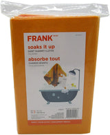 FRANK All-Purpose Machine Washable Synthetic Giant Shammy Towel, Orange, 3-pk image 4