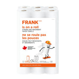 FRANK Double Roll Paper Towel, 2-ply, 12-pk, Ultra Absorbent