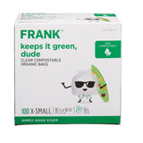 FRANK Extra-Small Organic Compostable Food Waste Bags, 100-pk, Clear, 10-L image 2