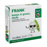 FRANK Extra-Small Organic Mint Scented Compostable Food Waste Bags, 40-pk, Clear, 10-L image 2