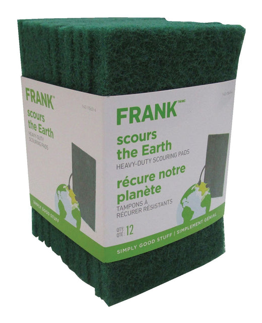 FRANK Heavy-Duty Scouring Pads / Scrub Sponges, 12-pk