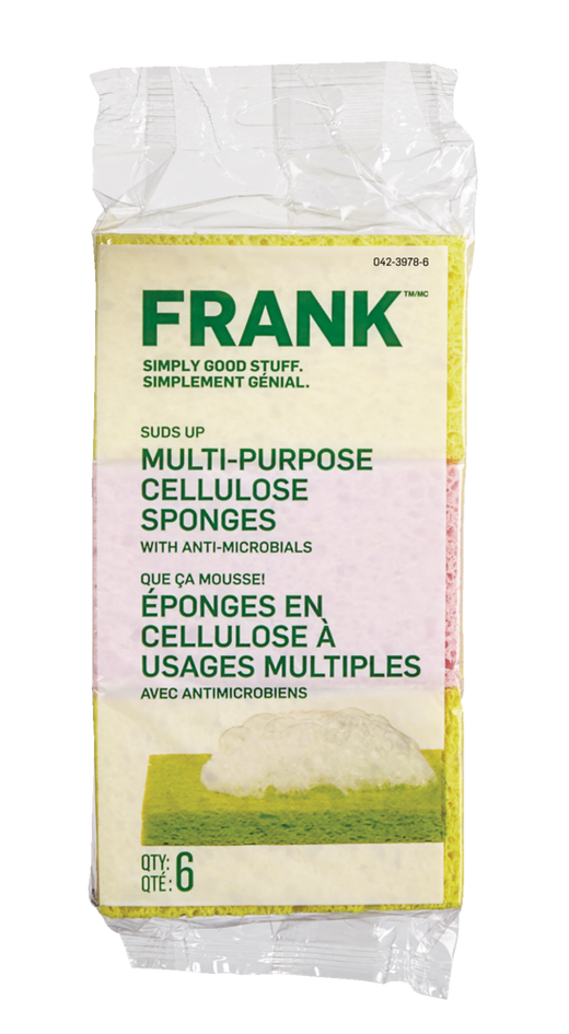 FRANK Multi-Purpose Cellulose Sponge, 6-pk