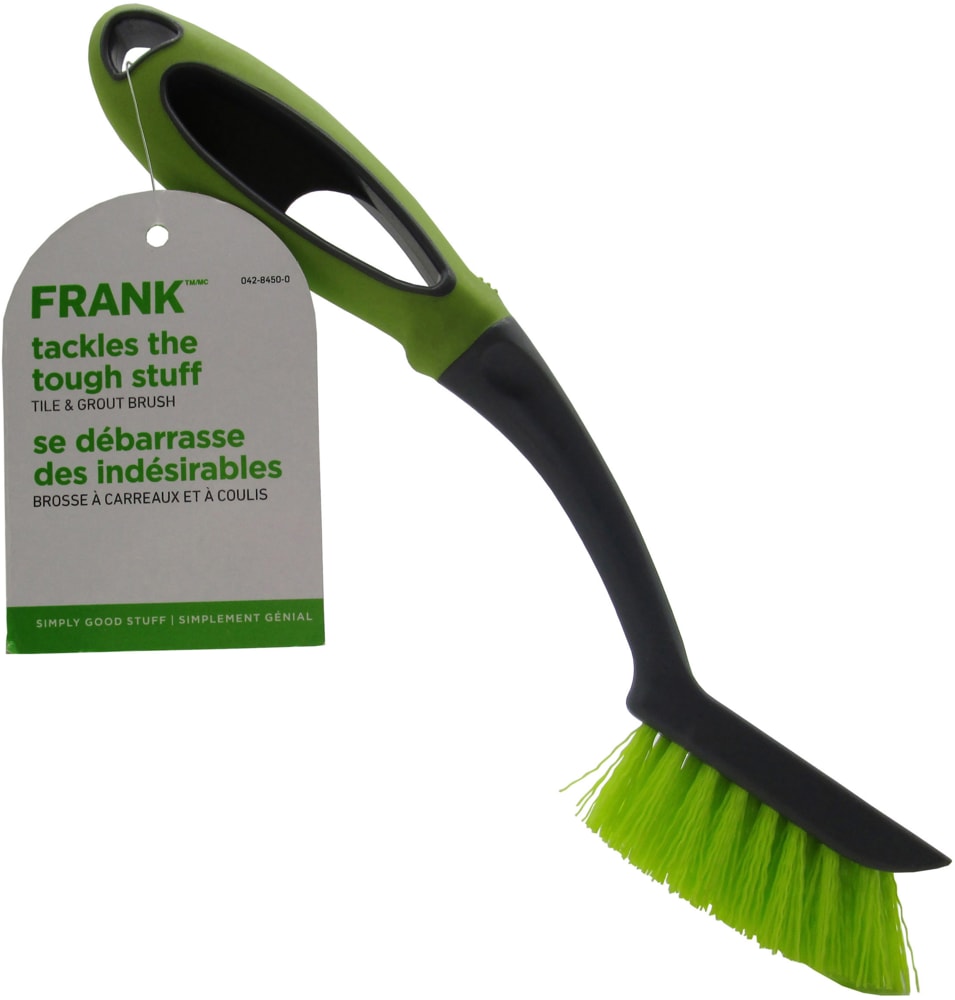 FRANK Tile & Grout Brush with Strong & Stiff Bristles