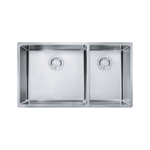 Franke 18-Gauge Stainless Steel Double Sink, 31x18-in
