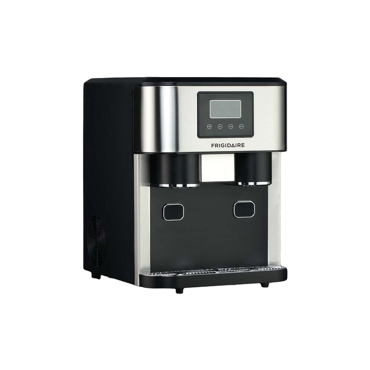 Frigidaire 3-in-1 Compact Countertop Water Dispenser & Ice Maker with LED Display, 33-lb Ice/Day, Stainless Steel