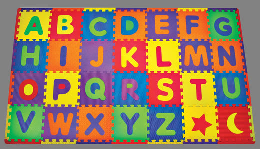 Funplay Pop-Out Alphabet Play Floor Mat, 78-pc, 7 x 4-ft, Ages 2+