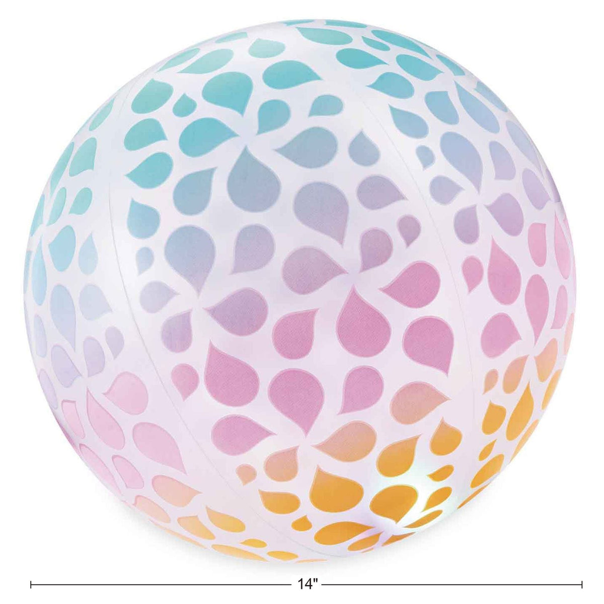 Funsicle Fun Glow Beach Ball, LED Lights, Ages 9+
