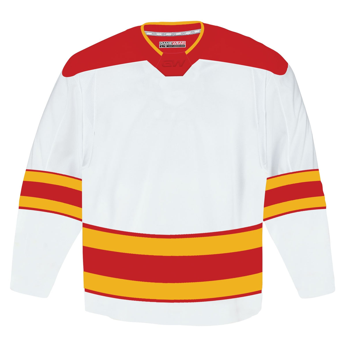 Gamewear 8500 Pro Team Hockey Jersey, Senior, Calgary Flames Away Colours, Various Sizes