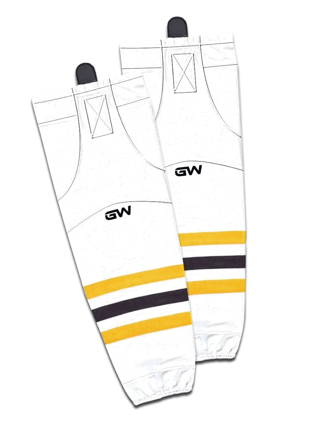 Gamewear 8500 Pro Team Performance Hockey Socks, Boston Bruins Away Colours, Assorted Sizes