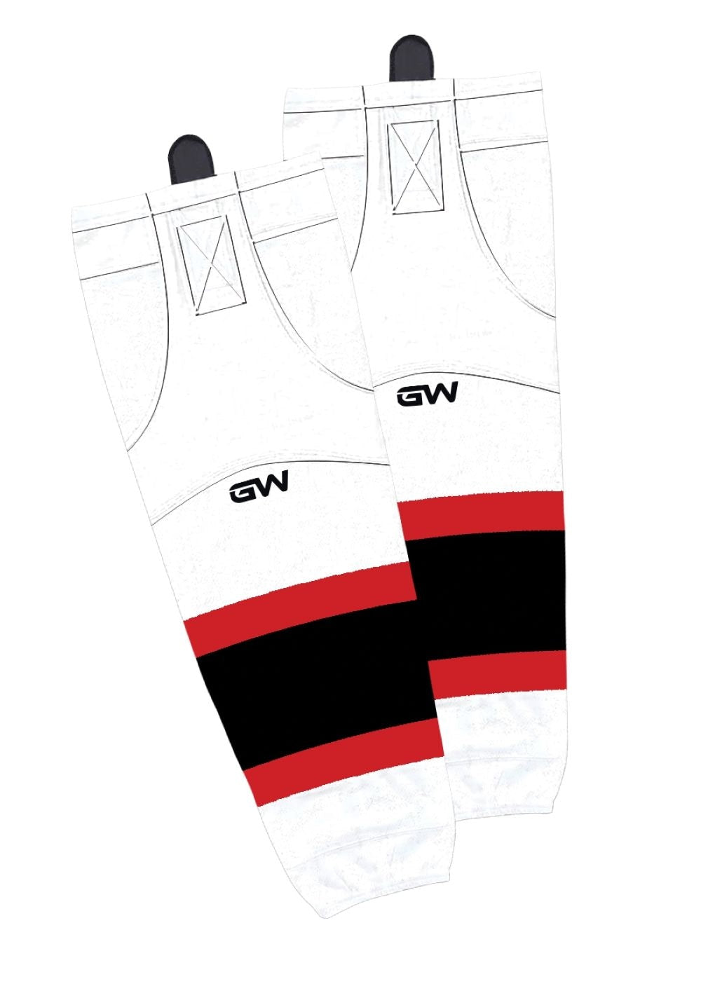 Gamewear 8500 Pro Team Performance Hockey Socks, Ottawa Senators Away Colours, Assorted Sizes