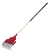 Garant Multi-Purpose Poly Steel 20-Tine Leaf Rake, Wooden Shaft, 65.5-in image 4