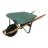 Garden Club 1-Wheel Steel Wheelbarrow for Garden/Yard, Rust-resistant, 5-cu-ft image 2