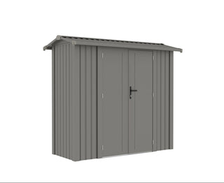 Gazebo Penguin Willow Metal Shed, Slate