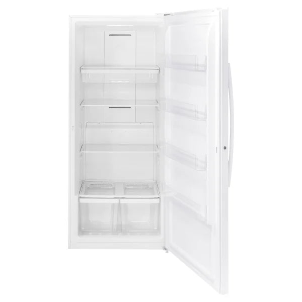 GE 21.3 cu. ft. White Upright Freezer with Exterior Adjustable Temperature Control product image 1