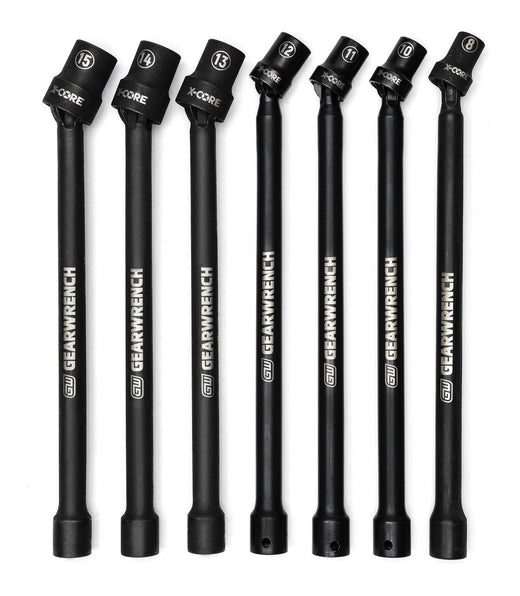 GearWrench 3/8-in Drive Impact Extension Socket Set, 7-pc, 3/8-in, Metric