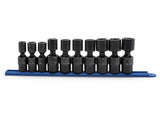 GearWrench 6 Point Standard Drive X-Core Pinless Universal Impact Socket Set, Metric, 1/2-in, 10-pc