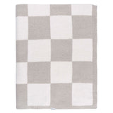 Gerber Childrenwear Tan Checkered Silky Mink Baby Blanket