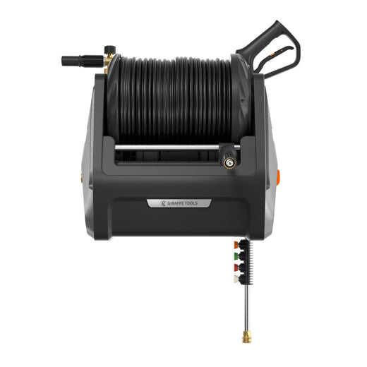 Giraffe Tools Grandfalls G30 Wall Mounted 2100 PSI 2.2 GPM Brushless Retractable Electric Pressure Washer with 100-ft Hard Hose