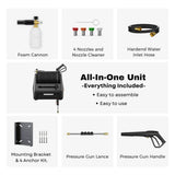 Giraffe Tools Grandfalls G30 Wall Mounted 2100 PSI 2.2 GPM Brushless Retractable Electric Pressure Washer with 100-ft Hard Hose image 8
