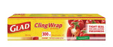 Glad Cling Plastic Wrap, 980-ft