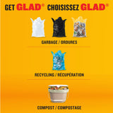 Glad Small 100% Compostable Febreze Lemon Scented Food Waste Bags, 100-pk, 10-L image 5