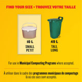 Glad Small 100% Compostable Febreze Lemon Scented Food Waste Bags, 20-pk, 10-L image 4