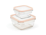 Glasslock Snaplock Clear Transparent Food Storage Container Set, 4-pc