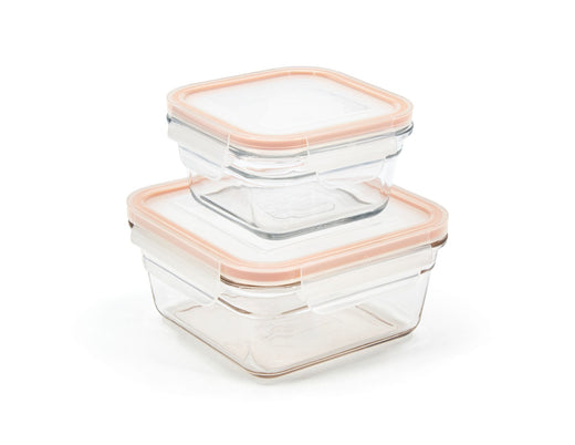 Glasslock Snaplock Clear Transparent Food Storage Container Set, 4-pc